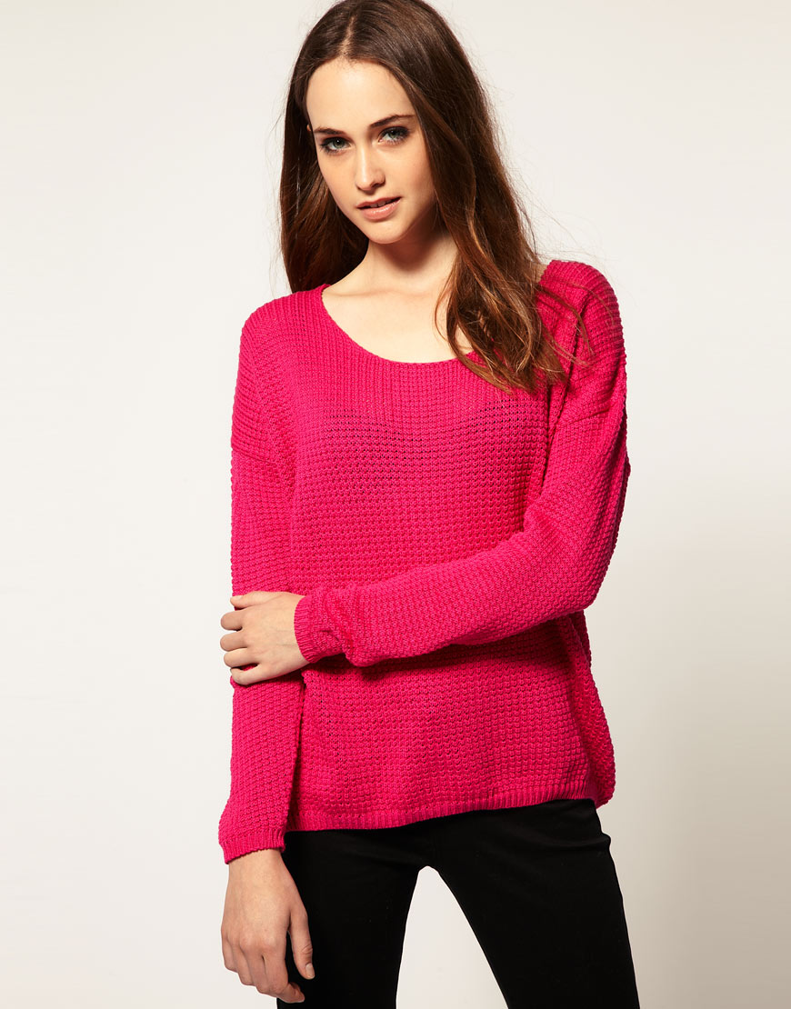 Hot Pink Knit | Stardust and Sequins